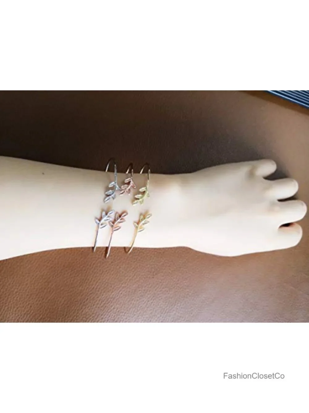 Adjustable Open Cuff Wire Bangle Bracelet Copper Zinc Alloy